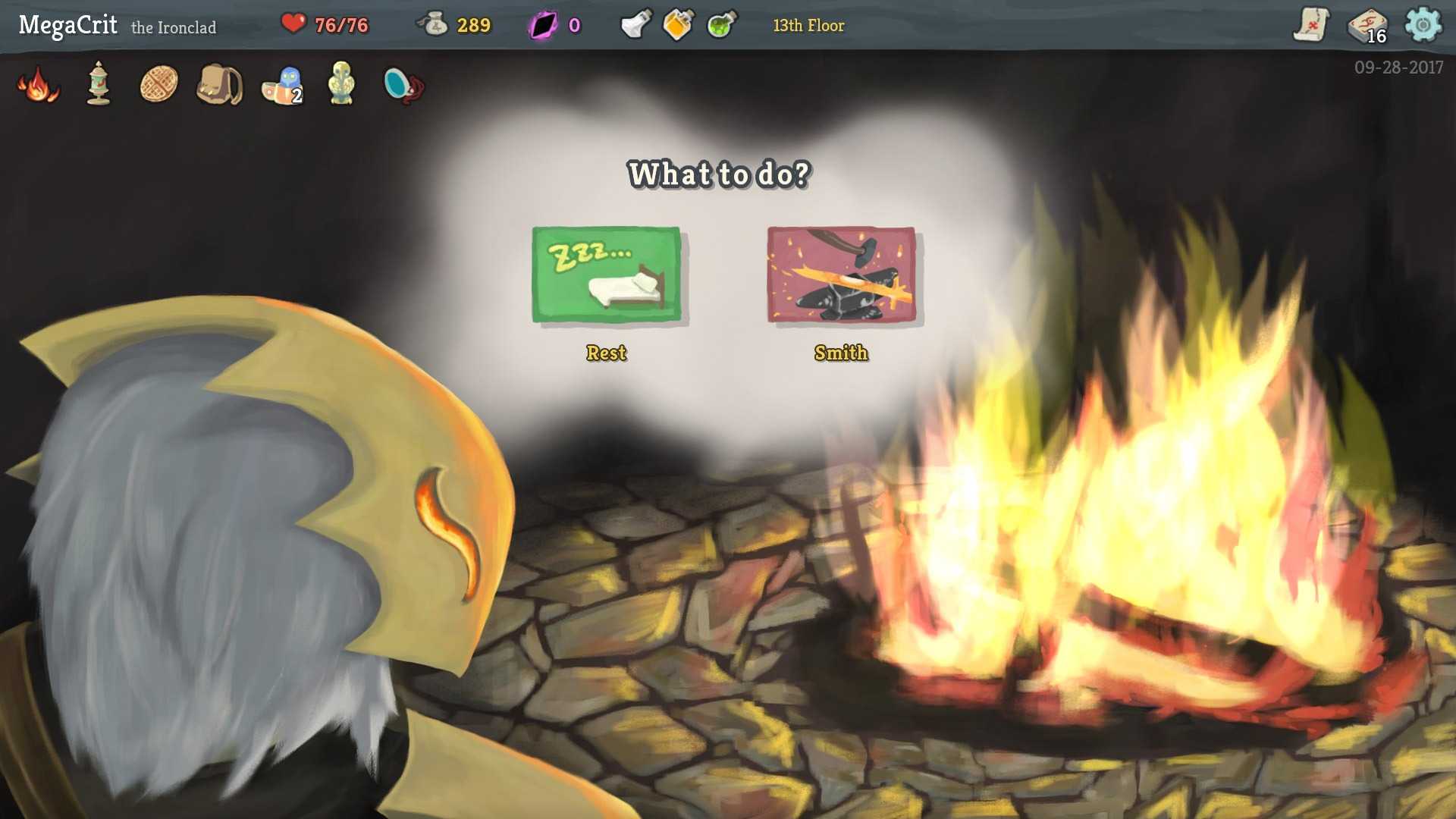 A what to do scenario shown in the game Slay the Spire.