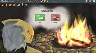A what to do scenario shown in the game Slay the Spire.
