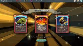 Various cards unlocked in the game Slay the Spire.