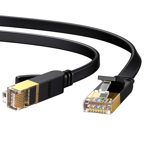 A png render of the UGreen Cat7 Ethernet cable on a transparent background.