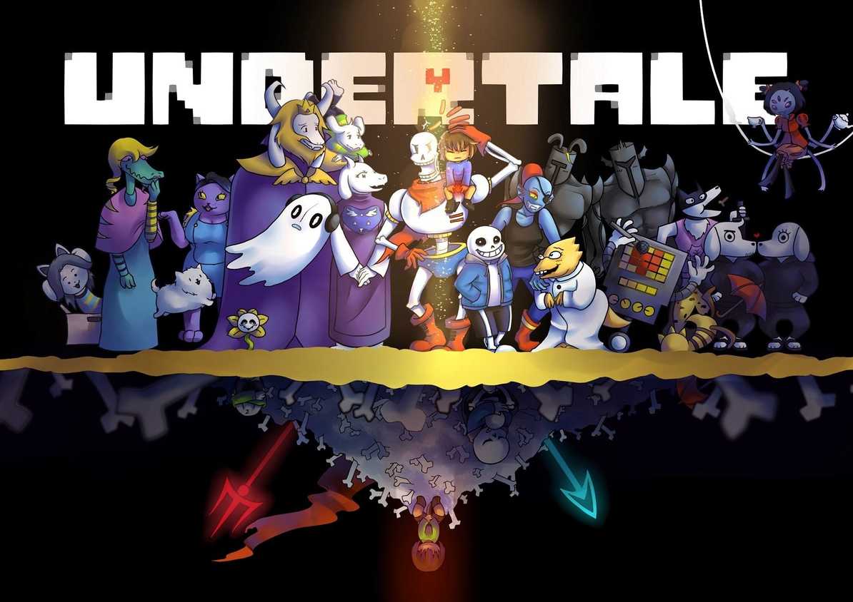 A promo image of the game Undertale.