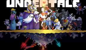 A promo image of the game Undertale.