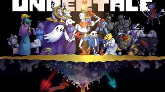 A promo image of the game Undertale.