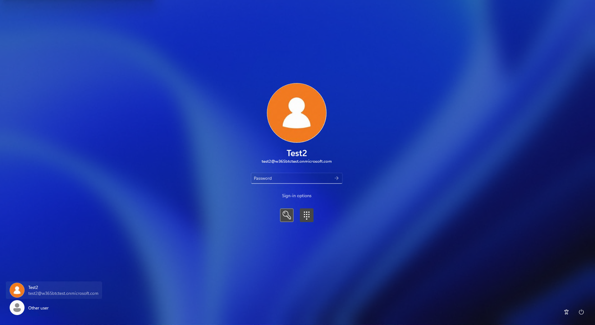 A Windows 365 login screen on WIndows 11