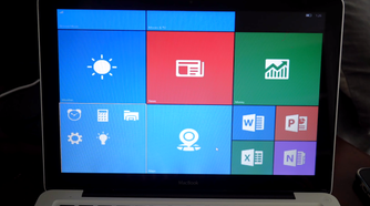Screenshot of a MacBook running Windows 10 Mobile