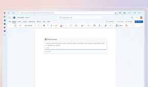 Screenshot of Microsoft Word on the web with a Copilot prompt to begin writing