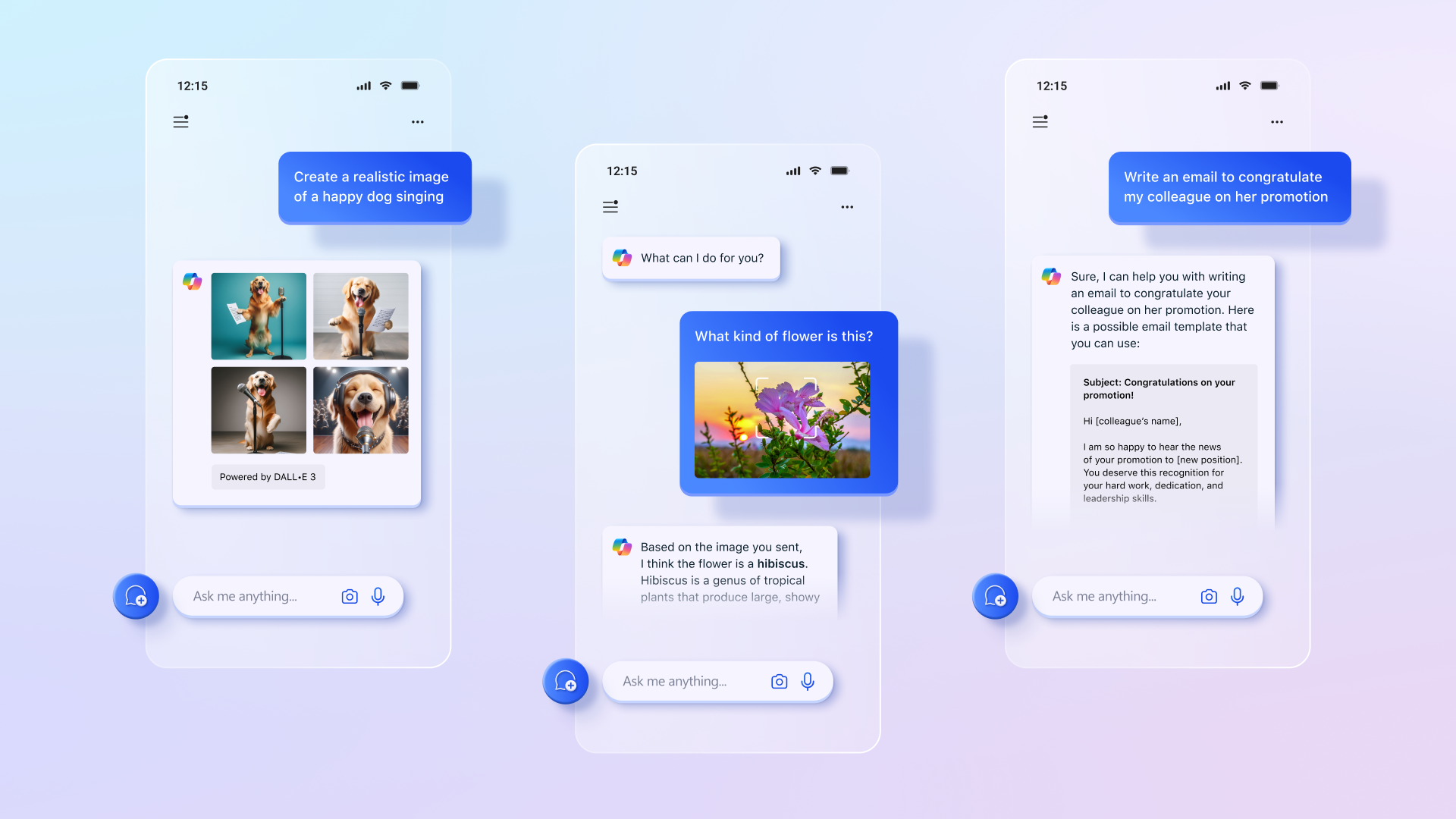 Examples of use cases for the Copilot mobile app