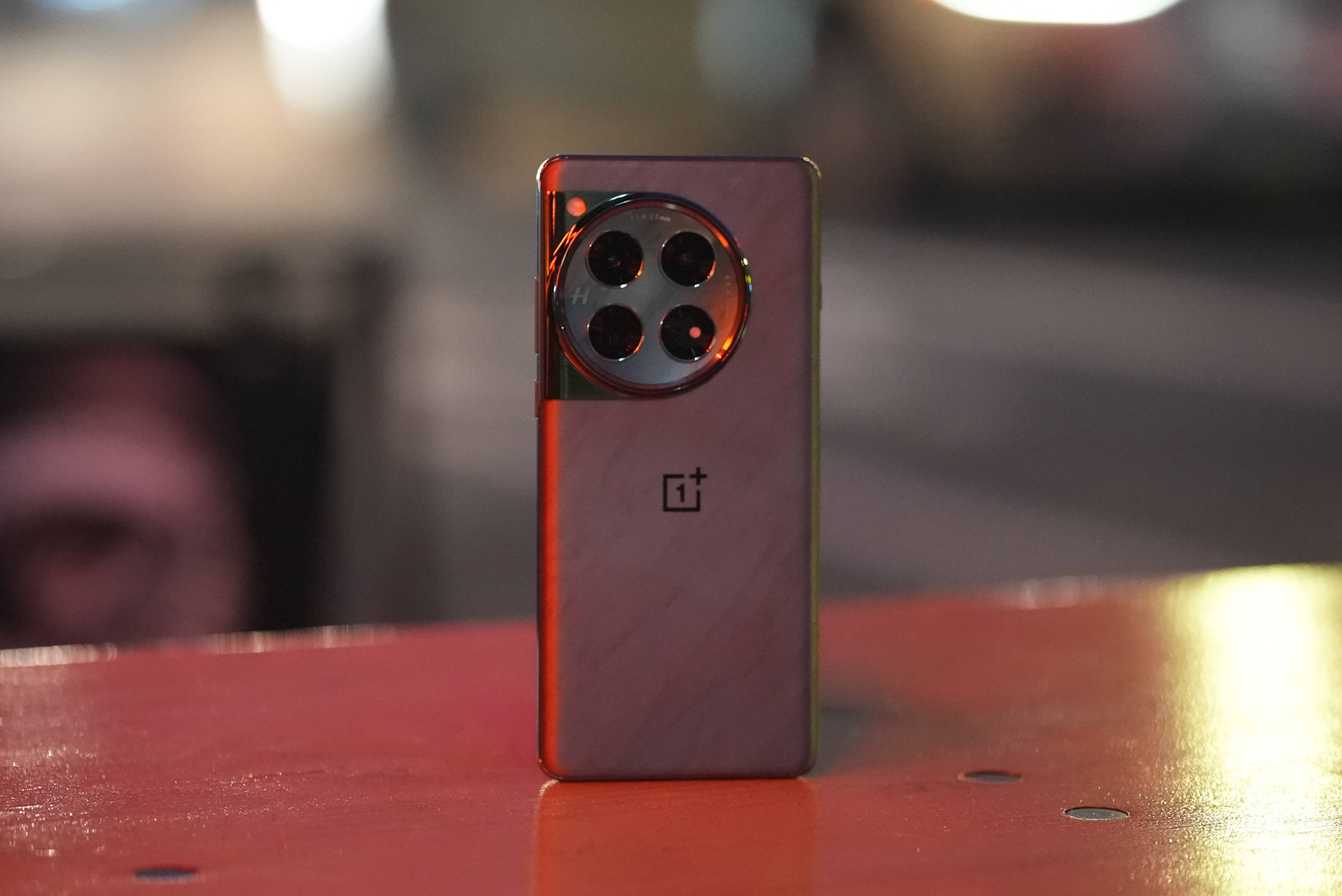 OnePlus 12 laying face down