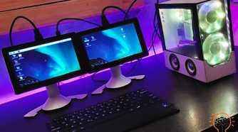 The dual screen Raspberry Pi PC
