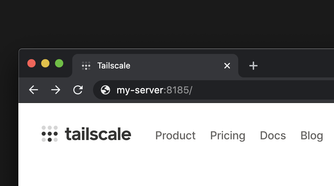 A screenshot from Tailscale's Docs showing MagicDNS in action.