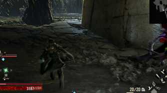 A screenshot of Code Vein depicting motion blur