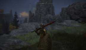 A screenshot of Elden Ring showcasing motion blur