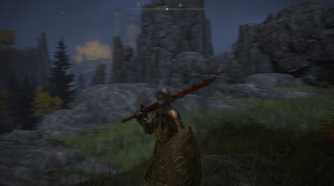 A screenshot of Elden Ring showcasing motion blur