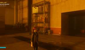 A screenshot of Control depicting motion blur in action