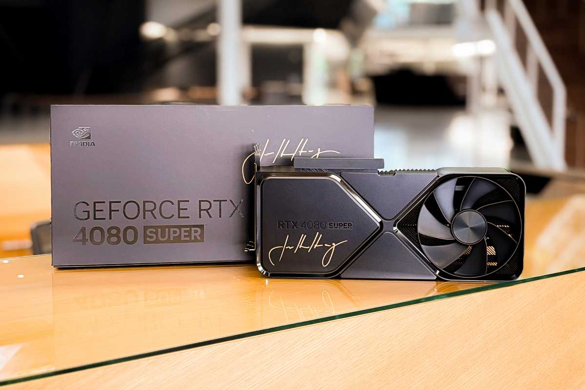 Nvidia RTX 4080 Super graphuics card signed by Jenseng Huang