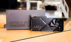 Nvidia RTX 4080 Super graphuics card signed by Jenseng Huang