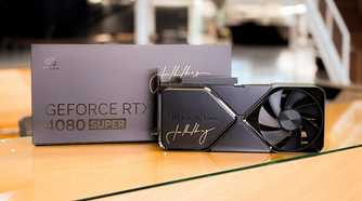Nvidia RTX 4080 Super graphuics card signed by Jenseng Huang
