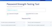Checking a password's strength on Bitwarden.