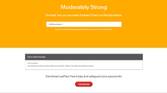 Checking a password's strength on LastPass.
