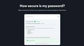 Checking a password's strength on NordPass.