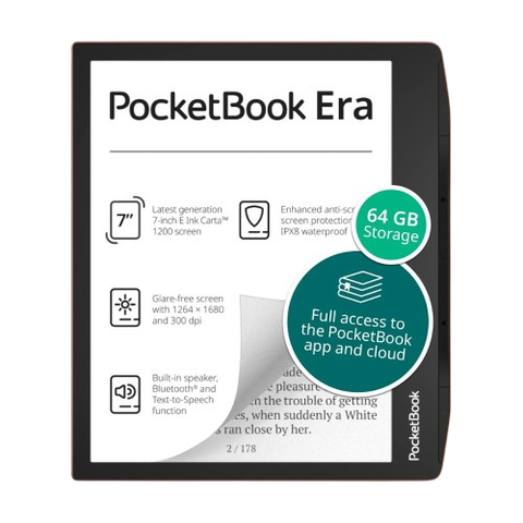A render showing the PocketBook Era e-reader.