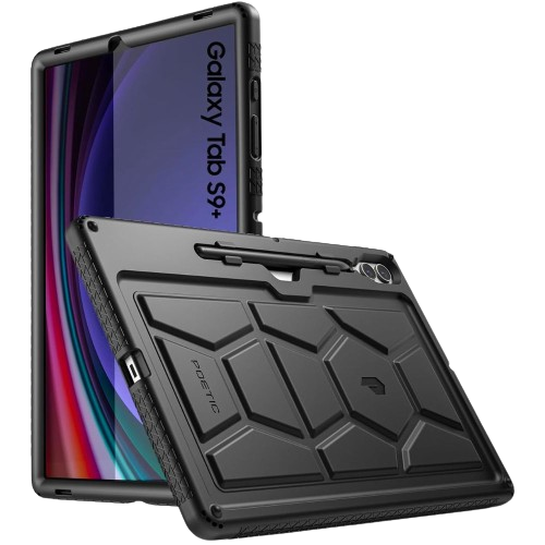 UAG Designed for Samsung Galaxy Tab S9 Plus Case 12.4 2023 SM-X810  Metropolis SE Black, Multi-Angle Kickstand Folio with Auto Wake/Sleep & S  Pen Holder Rugged Protective Cover by URBAN ARMOR GEAR 
