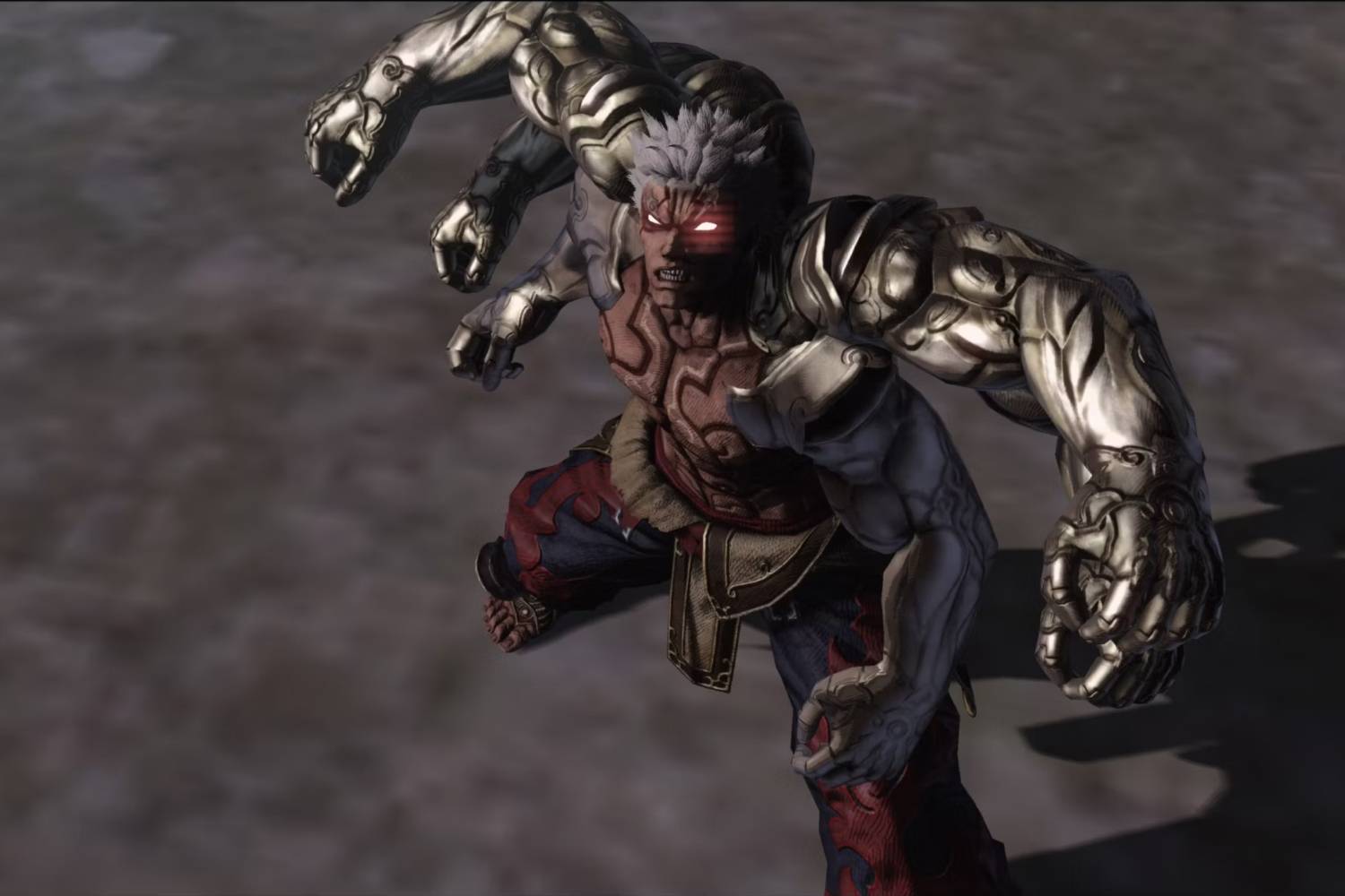 A screenshot of Asura's Wrath running on RPCS3