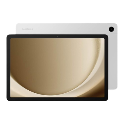 A render showing the Samsung Galaxy Tab A9+ in silver.