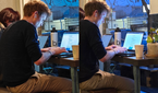Main camera sample with 100% crop, OnePlus 12 (left); S24 Ultra (right)