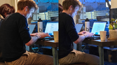 Main camera sample with 100% crop, OnePlus 12 (left); S24 Ultra (right)