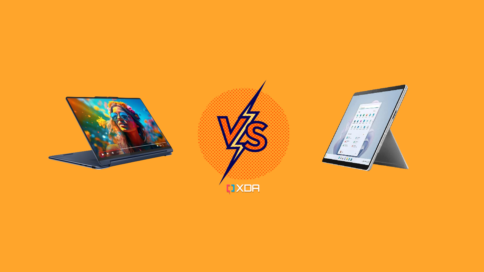 Lenovo Yoga 9i (2024) vs Surface Pro 9: Capabilities or comfort?