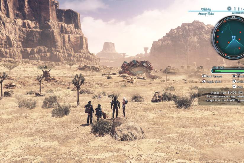 A screenshot of Xenoblade Chronicles X running on Cemu