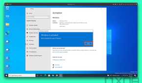 Windows is activated prompt with close button