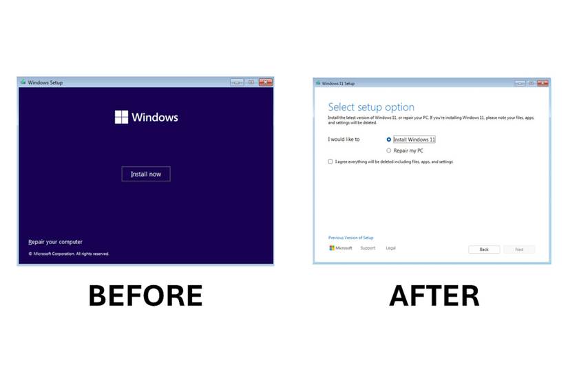 Empty Setup Microsoft's