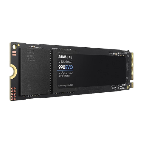 Samsung 990 Evo SSD on a transparent background 