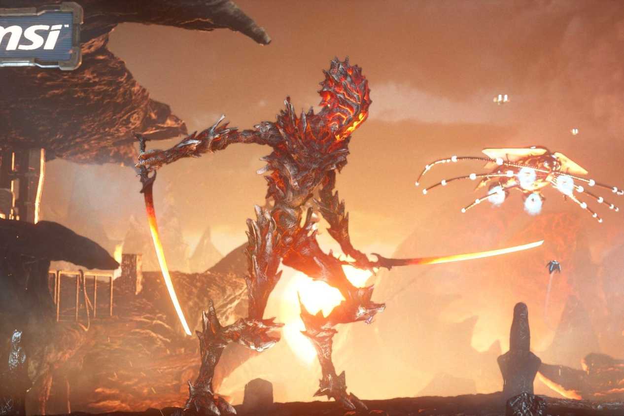 An image showing a screenshot captured during a 3DMark Firestrike run.
