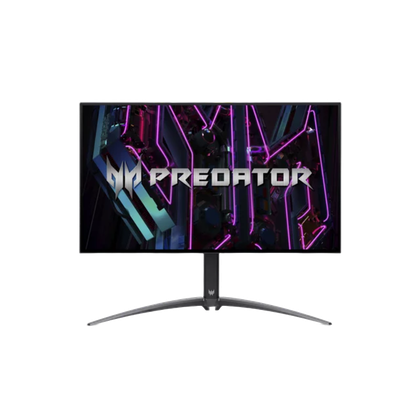 A render of the Acer Predator X27U OLED gaming monitor on a transparent background.