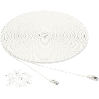Amazon Basics Flat Cat 7 Ethernet Cable 25-foot