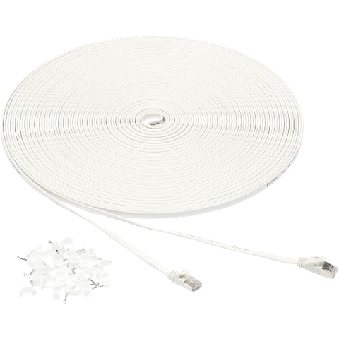 Amazon Basics Flat Cat 7 Ethernet Cable 25-foot