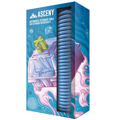 Asceny coiled keyboard cable-1