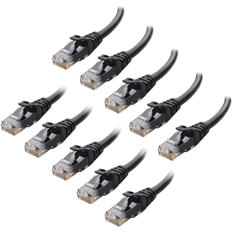 Cable Matters 10-pack 10Gbps Ethernet cable black