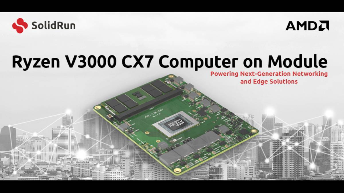 SolidRun’s first computer-on-module features AMD’s 8-core V3000 APU