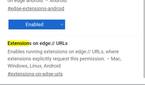 Finding the Extensions option