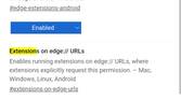 Finding the Extensions option