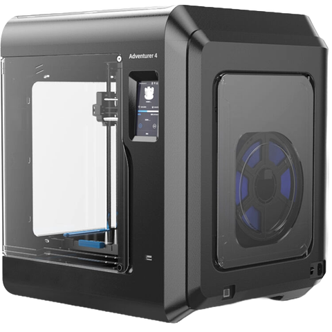 A render of the FlashForge 3D Adventurer 4 3D printer on a transparent background.