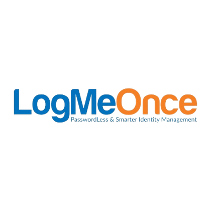 An image showing the logo of LogMeOnce password manager.