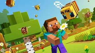 An image showing the box art of Minecraft video game.