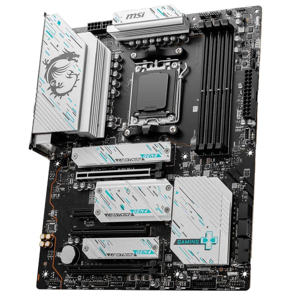 White render of MSI X670E Gaming Plus WiFi