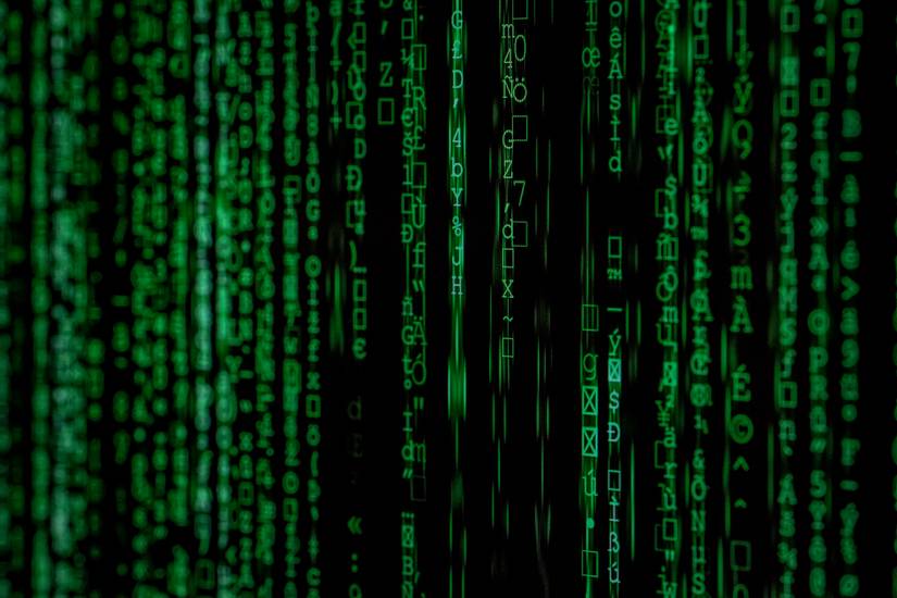 A set of computer codes arranged in a hack-esque layout