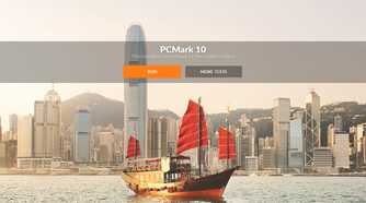 A screenshot showing the PCMark 10 homepage.